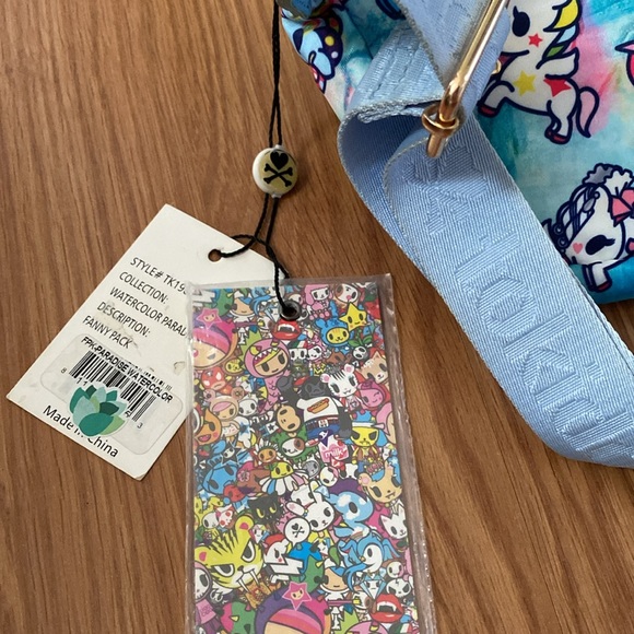 ❤️ Tokidoki Watercolor Paradise Unicorno Rainbow Fanny Pack Waist Belt Bag - Picture 8 of 16